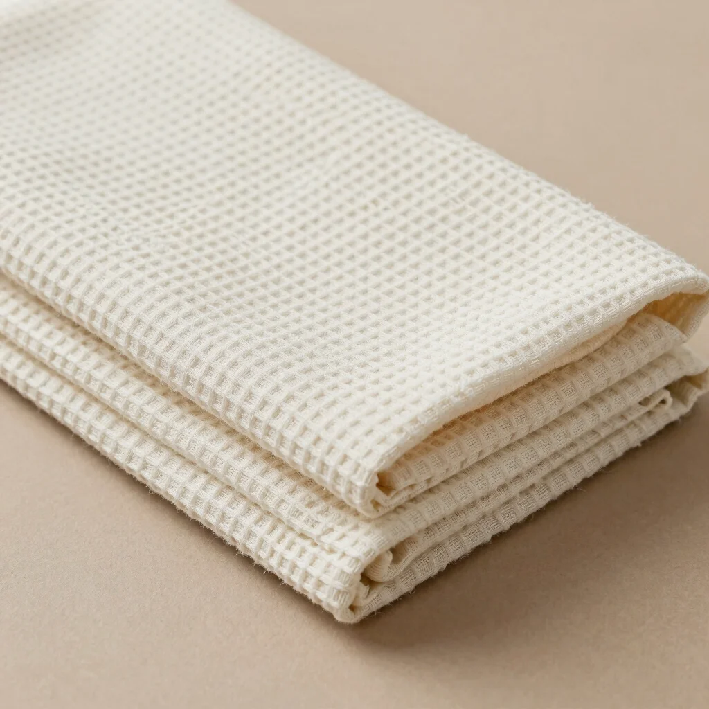 Waffle-Woven Linen Throw
